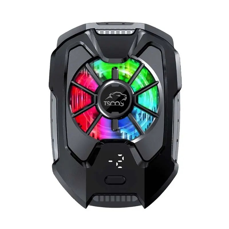 TSCO GMF 17 Mobile Gaming Cooler Fan Front RGB On